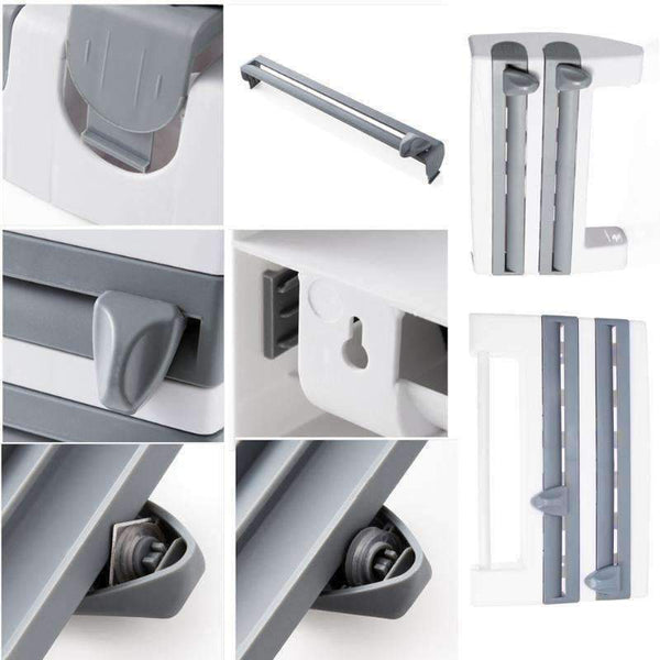 Planet Gates 4 Layer Paper Holder Hanger Tissue Wrap Roll Towel Rack Toilet Sink Door Hanging Organizer Storage Hook Kitchen Holder Rack