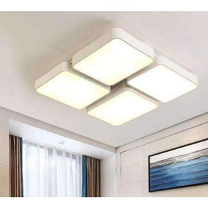 Planet Gates 4 светлини бяла рамка Фабрична голяма LED таванна лампа домашен офис 2017 ново проектирано инженерно търговско осветление Living Modern Led учебна работна лампа