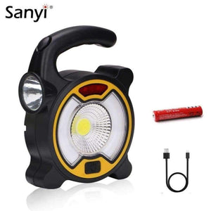 Planet Gates 4 Modes Outdoor LED Floodlight Portable Work Light LED USB Rechargeable 18650 Flashlight Lampe Camping Tent Light