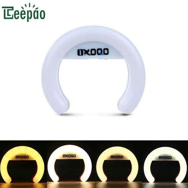 Planet Gates 4 modes / White / 5.4W USB charge LED Selfie Light for Smart phone Supplementary Lighting Night Darkness Selfie Enhancing for phone Fill Selfie Lights