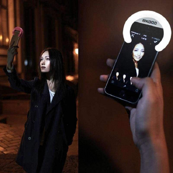 Planet Gates 4 modes / White / 5.4W USB charge LED Selfie Light for Smart phone Supplementary Lighting Night Darkness Selfie Enhancing for phone Fill Selfie Lights