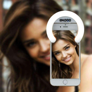 Planet Gates 4 modes / White / 5.4W USB charge LED Selfie Light for Smart phone Supplementary Lighting Night Darkness Selfie Enhancing for phone Fill Selfie Lights