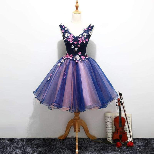 Planet Gates 4 New Luxury Lace Flower Cocktail Dresses V-neck Sleeveless V-neck Appliques Sweet Banquet Formal Party Gowns Custom