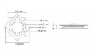 4'' New Style Lazy Susan Ball Bearing Metal Swivel Plate Rotation 360 Degrees Great For Mechanical Projects!