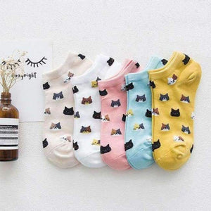Planet Gates 4 / One Size Fashion Women Socks Cotton Cartoon Print Girls Casual Novelty High Quality New Casual Print Sock For Girls 5Pair/Pcs