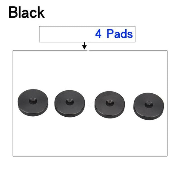 Planet Gates 4 Pads Black HIFIDIY LIVE 4PCS 4Sets speaker Stand Feet Foot Pad aluminium alloy metal (NOT natural wood ) Spikes Cone Floor Foot Nail M23*20