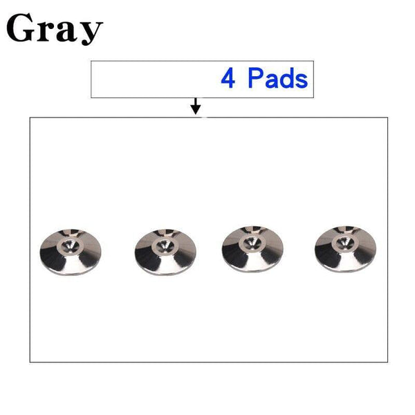 HIFIDIY LIVE 4 Sets Or 4 PCS Speakers Stand Feet Foot Pad Pure Copper Silver Loudspeaker Box Spikes Cone Floor Foot Nail M28*26