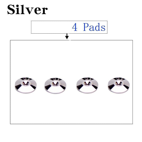 HIFIDIY LIVE 4 Sets Or 4 PCS Speakers Stand Feet Foot Pad Pure Copper Silver Loudspeaker Box Spikes Cone Floor Foot Nail M28*26