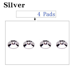 Planet Gates 4 Pads Silver HIFIDIY LIVE 4 Sets or 4 PCS speakers Stand Feet Foot Pad Pure copper silver loudspeaker box Spikes Cone Floor Foot Nail M28*26