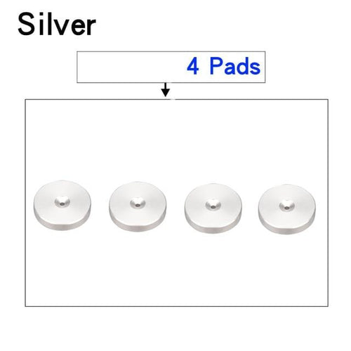Planet Gates 4 Pads Silver HIFIDIY LIVE 4PCS 4Sets speaker Stand Feet Foot Pad aluminium alloy metal (NOT natural wood ) Spikes Cone Floor Foot Nail M23*20