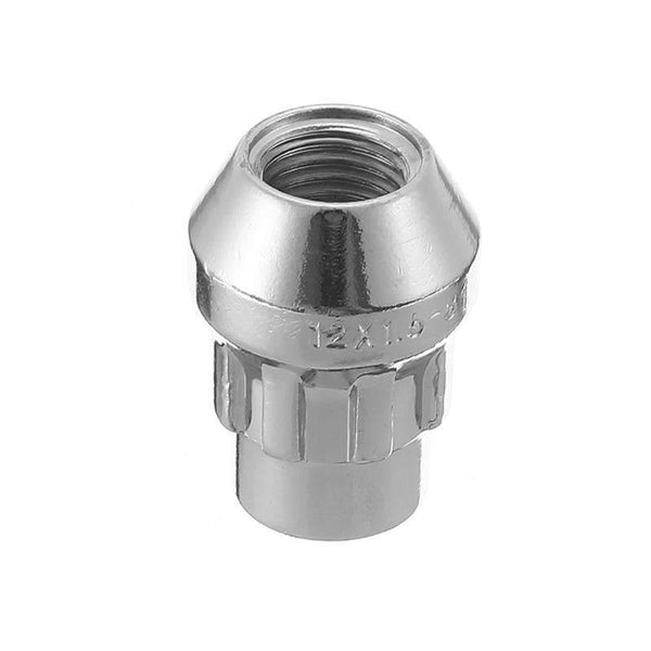 Planet Gates 4 Pcs 12x1.5mm Alloy Locking Wheel Nuts 60 degree Tapered Security Bolts With Key Anti Theft Racing Car Auto Replacement Parts