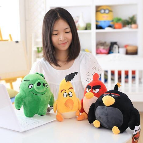 Birds plush toy red Chuck Bomb bad piggies Stuffed Toys Cute Soft toy Holiday gifts for children Children's birthday present