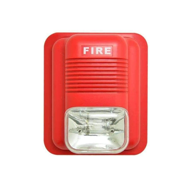Planet Gates (4 PCS) Fire Control Alarm Flash 12V 24V Wired Strobe Siren Push button Alarm security protection Indoor use 110DB
