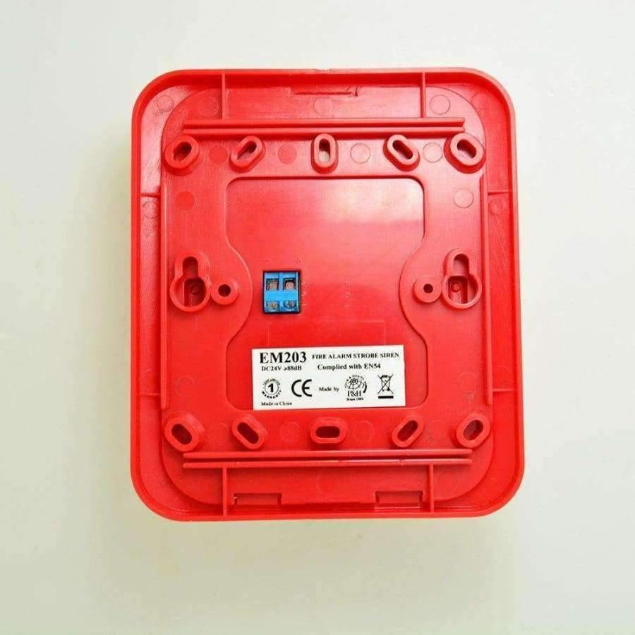 Planet Gates (4 PCS) Fire Control Alarm Flash 12V 24V Wired Strobe Siren Push button Alarm security protection Indoor use 110DB