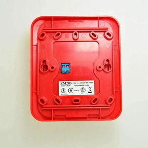 Planet Gates (4 PCS) Fire Control Alarm Flash 12V 24V Wired Strobe Siren Push button Alarm security protection Indoor use 110DB