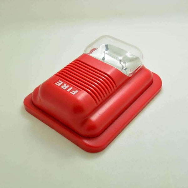 Planet Gates (4 PCS) Fire Control Alarm Flash 12V 24V Wired Strobe Siren Push button Alarm security protection Indoor use 110DB