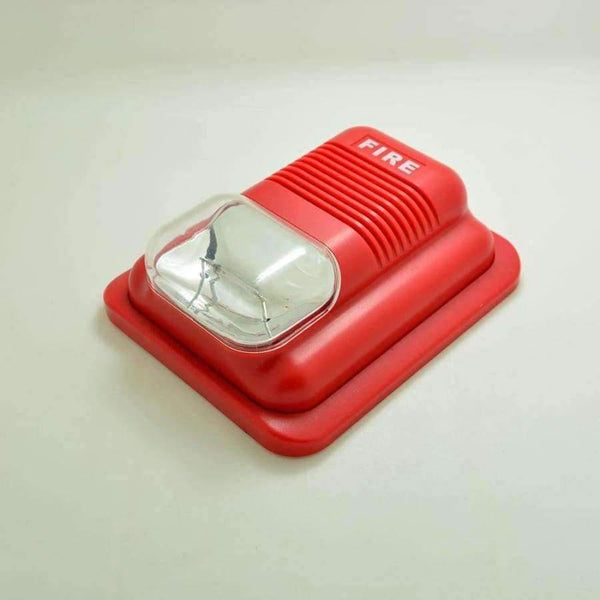 Planet Gates (4 PCS) Fire Control Alarm Flash 12V 24V Wired Strobe Siren Push button Alarm security protection Indoor use 110DB