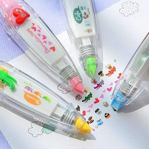 Planet Gates 4 pcs/Lot Animal correction tape Lace Decoration tapes DIY scrapbooking novelty stationery office material School supplies 6514