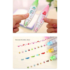 Planet Gates 4 pcs/Lot Animal correction tape Lace Decoration tapes DIY scrapbooking novelty stationery office material School supplies 6514