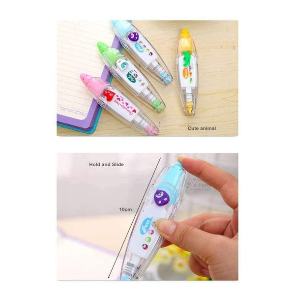 Planet Gates 4 pcs/Lot Animal correction tape Lace Decoration tapes DIY scrapbooking novelty stationery office material School supplies 6514