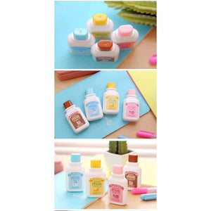 Planet Gates 4 pcs/lot Cute Milk Correction Tape 6M Material Escolar Kawaii Stationery Office School Supplies Papelaria