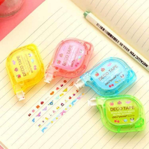 Planet Gates 4 pcs/lot Fresh Style Animal & Flowers Decorative Correction Album DIY Tape Correction Fluid School & Office Supply