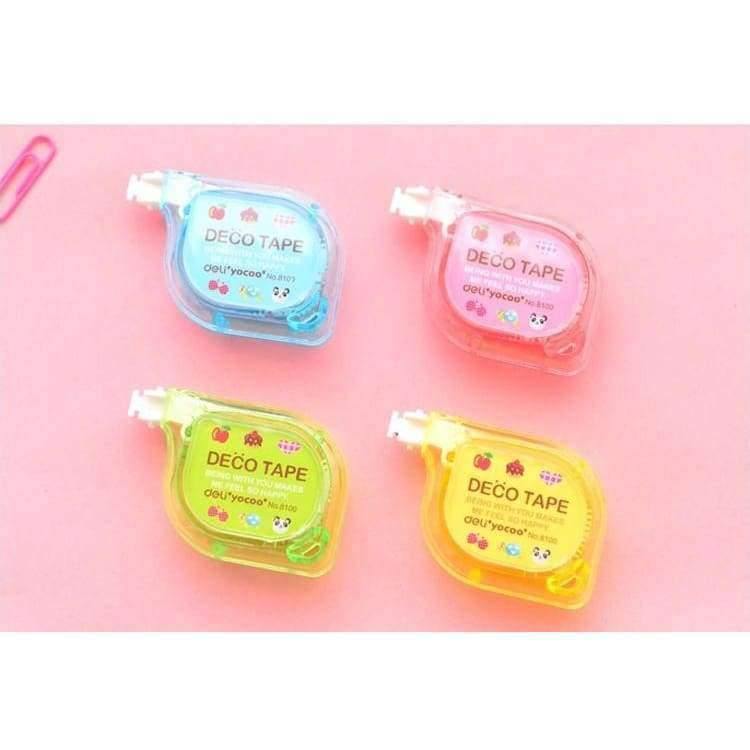 Planet Gates 4 pcs/lot Fresh Style Animal & Flowers Decorative Correction Album DIY Tape Correction Fluid School & Office Supply