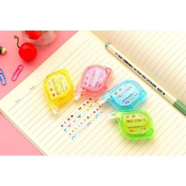 Planet Gates 4 pcs/lot Fresh Style Animal & Flowers Decorative Correction Album DIY Tape Correction Fluid School & Office Supply