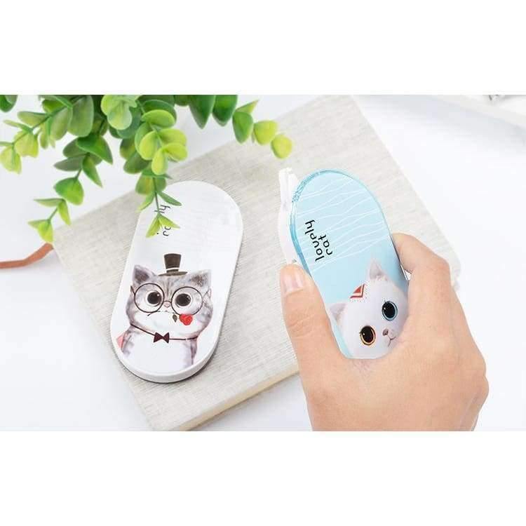 Planet Gates 4 pcs/lot Kawaii Correction tape Cute Cat 12m Decorative tape sticker stationery office school supplies estojo gifts