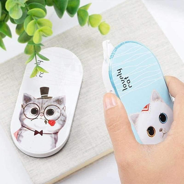 Planet Gates 4 pcs/lot Kawaii Correction tape Cute Cat 12m Decorative tape sticker stationery office school supplies estojo gifts