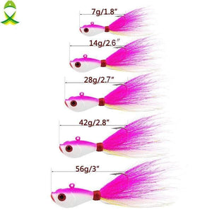 Planet Gates 4 pcs/lot Lead Head fishing lure Hook for Ice Fishing lifelike mixed colors fish Bait Fishing Tackle with bucktail teaser