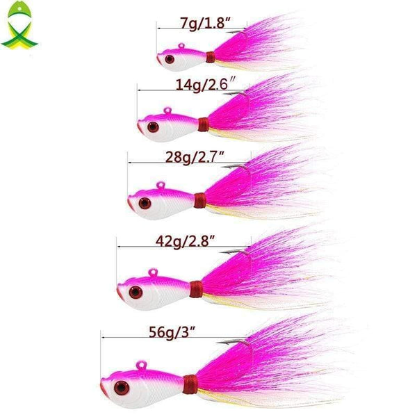 Planet Gates 4 pcs/lot Lead Head fishing lure Hook for Ice Fishing lifelike mixed colors fish Bait Fishing Tackle with bucktail teaser