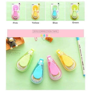 Planet Gates 4 pcs/Lot Macaron drop Correction tapes LPS corrective tape stationery corretivo escolar Office material School supplies 6539