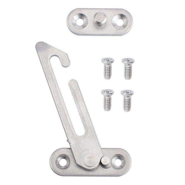 Planet Gates 4 Pcs/ Pack Stainless Steel UPVC Window Restrictor Child Security Lock Safety Catch Door Ventilator SCREW Hardware (Left Side)
