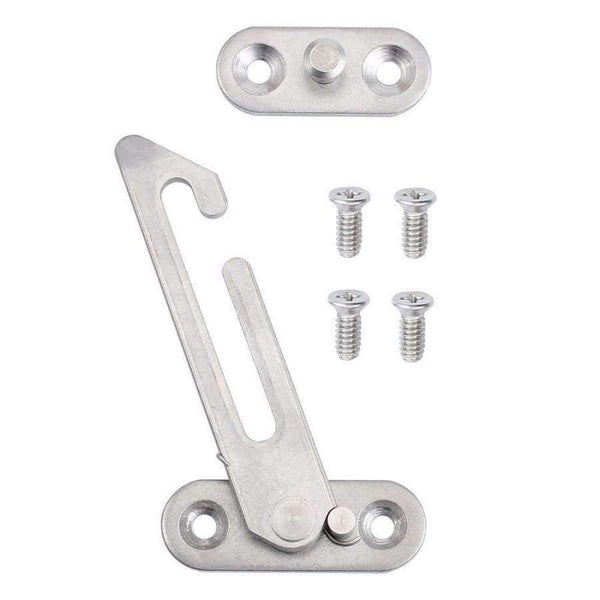 Planet Gates 4 Pcs/ Pack Stainless Steel UPVC Window Restrictor Child Security Lock Safety Catch Door Ventilator SCREW Hardware (Left Side)