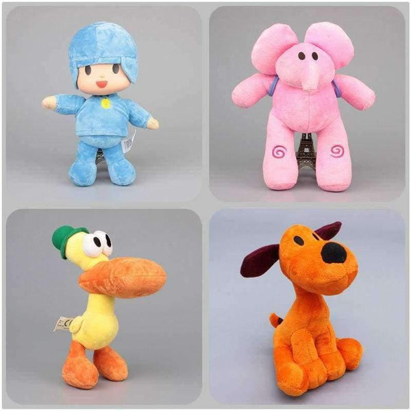 Planet Gates 4 pcs Quality 4 Styles Pocoyo Elly & Pato & POCOYO & Loula Stuffed Plush Toys Brinquedos Children Soft Toys
