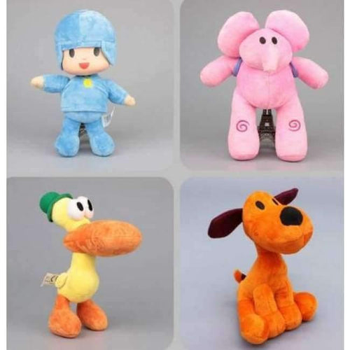 Planet Gates 4 pcs Quality 4 Styles Pocoyo Elly & Pato & POCOYO & Loula Stuffed Plush Toys Brinquedos Children Soft Toys