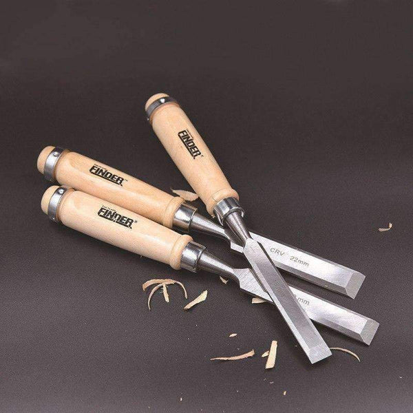 Planet Gates 4 Pcs/set 8,19,32,38mm Flat Woodworking Chisel Tool Set Professional Wood Carving Knife Hand Tools for Carving Enthusiasts