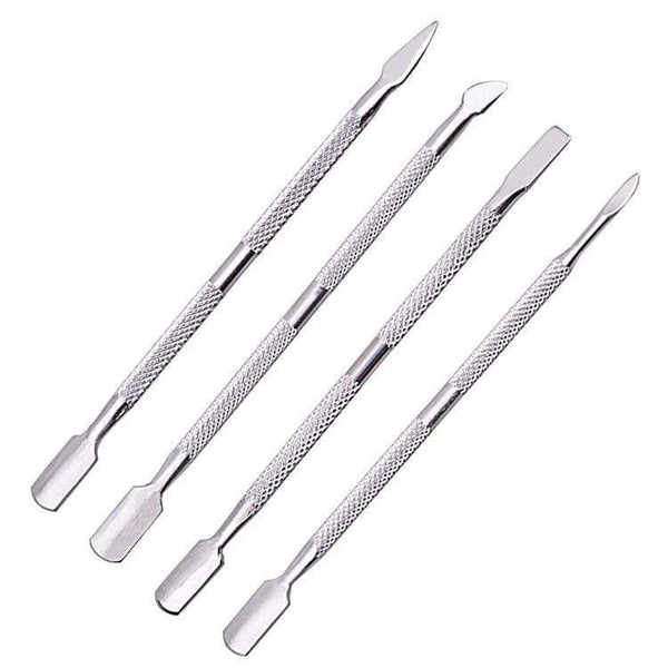 Planet Gates 4 Pcs/Set steel Double-ended Cuticle Pusher Dead Skin Remover Manicure cleaner Care nails art tool All for manicure set