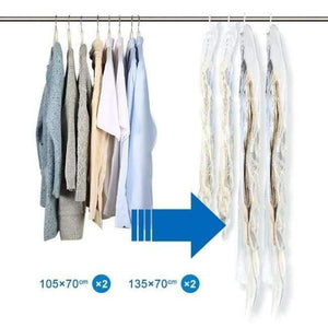 Planet Gates 4 PCS Vacuum Bag Clothes Storage Bag Hanging organizers  Home Storage Organization Clothes Coat Packing Bag Air Tight No Leak