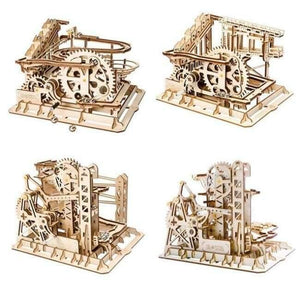 Planet Gates 4 Pieces / China Robotime 8 Kinds DIY Gear Drive Wooden Mechanical Model Building Kits Assembly Toy Gift for Children Teens Adult LGLK