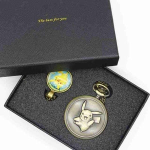 Planet Gates 4 Pocket Watch Men Quartz Fashion Necklace Pendant With Luxury Gift Box Set #120805