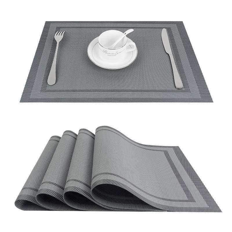Planet Gates 4 PVC Vinyl Placemats for Dining Table Runner Linens place mat in Kitchen Accessories Cup Wine mat coaster pad in Stock