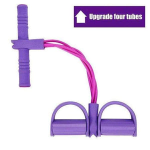 Planet Gates 4 Rally Purple 2 & 4 Levels Latex Fitness Resistance Bands Pedal Pull Rally Sit-ups Good Elasticity Body Building Fitness Equipments