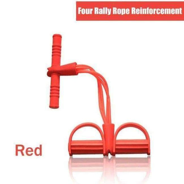 Planet Gates 4 Rally Red 2 & 4 Levels Latex Fitness Resistance Bands Pedal Pull Rally Sit-ups Good Elasticity Body Building Fitness Equipments