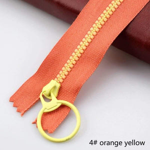 Planet Gates 4 red / 3# / 15cm 10Pcs Meetee 15-40cm 3# Closed End Resin Zippers Pull Ring Zip Slider Head For Sewing Bags Wallet Purse Cloth Accessories Crafts