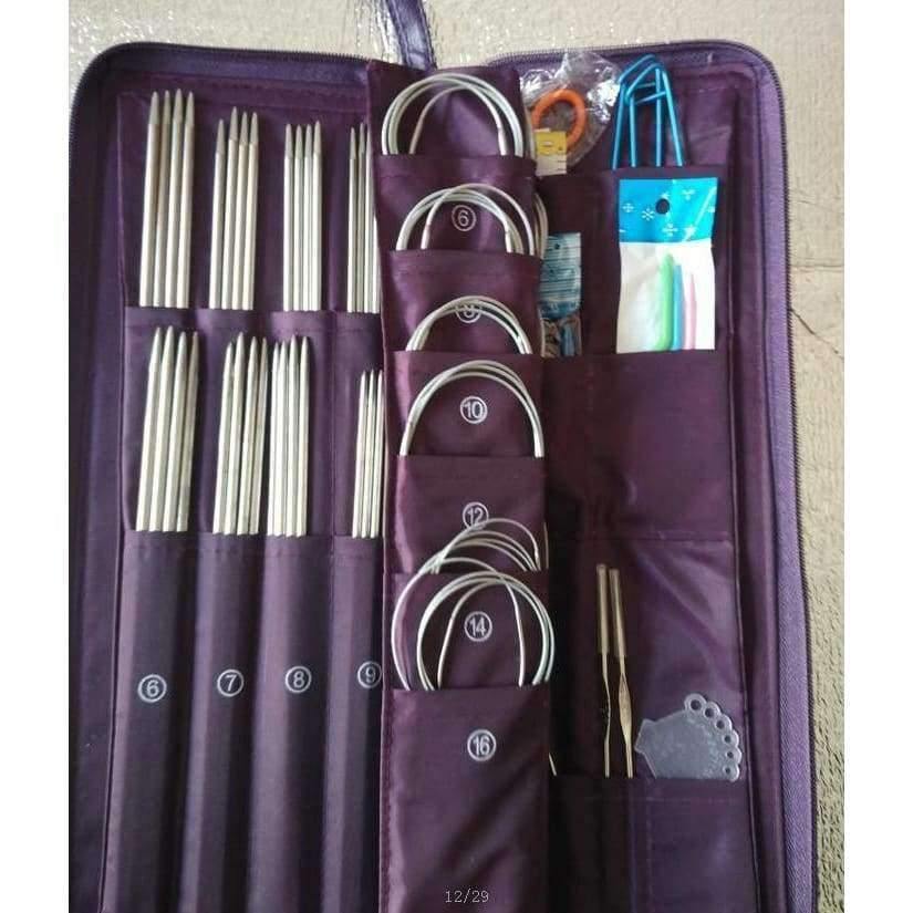 Planet Gates 4 round needle Knitting Double Pointed A Set of stainless steel Knitting Needle Crochet Hooks Circular Needle Hook Needlework Knitted Tool 611