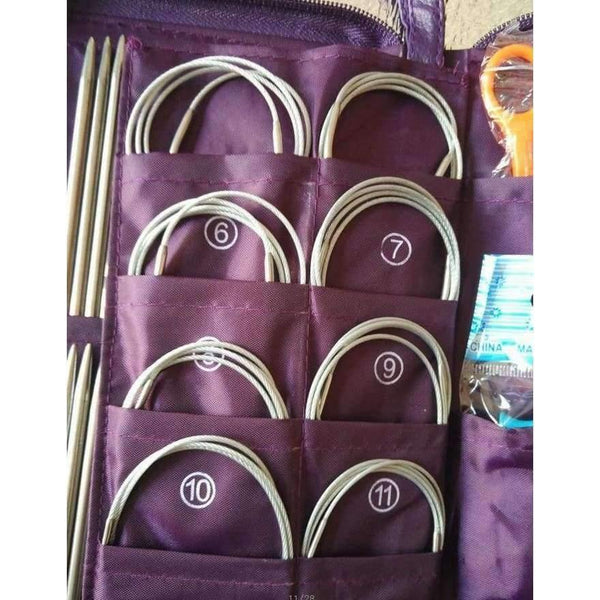 Planet Gates 4 round needle Knitting Double Pointed A Set of stainless steel Knitting Needle Crochet Hooks Circular Needle Hook Needlework Knitted Tool 611