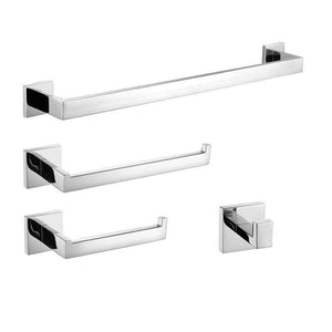 Planet Gates 4 suit kit. Stainless Steel Bathroom Hardware Set Mirror Chrome Polished Towel Rack Toilet Paper Holder Towel Bar Hook Bathroom Accessories