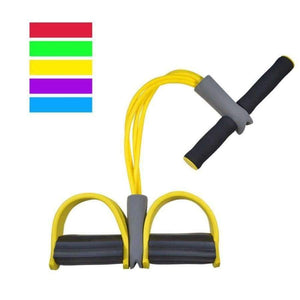 Planet Gates 4 Tube Home Gym Sport Fitness Body Building Crossfit Equipment Yoga Pilates Elastic Rubber Pedal Exerciser Resistance Bands Rope
